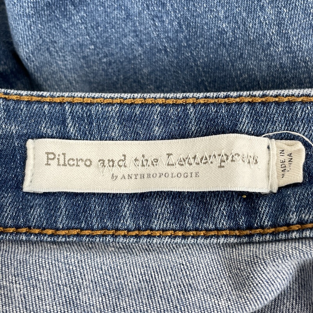 Pilco Letterpress Jeans Women's Size 26 Light Wash High Rise Flare Button Fly - Picture 4 of 12
